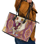 Brisbane Broncos NAIDOC Week 2026 Leather Tote Bag First Nations of Australia Aboriginal Mascot Rugby