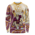 Brisbane Broncos NAIDOC Week 2026 Long Sleeve Shirt First Nations of Australia Aboriginal Mascot Rugby