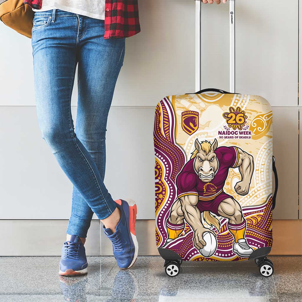 Brisbane Broncos NAIDOC Week 2026 Luggage Cover First Nations of Australia Aboriginal Mascot Rugby