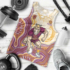 Brisbane Broncos NAIDOC Week 2026 Men Tank Top First Nations of Australia Aboriginal Mascot Rugby