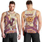 Brisbane Broncos NAIDOC Week 2026 Men Tank Top First Nations of Australia Aboriginal Mascot Rugby