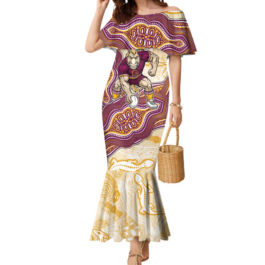 Brisbane Broncos NAIDOC Week 2026 Mermaid Dress First Nations of Australia Aboriginal Mascot Rugby