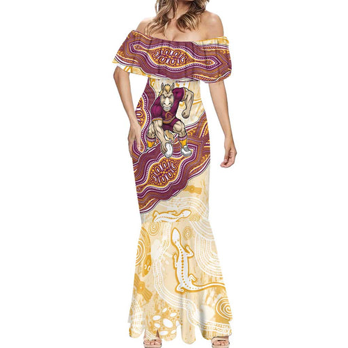 Brisbane Broncos NAIDOC Week 2026 Mermaid Dress First Nations of Australia Aboriginal Mascot Rugby