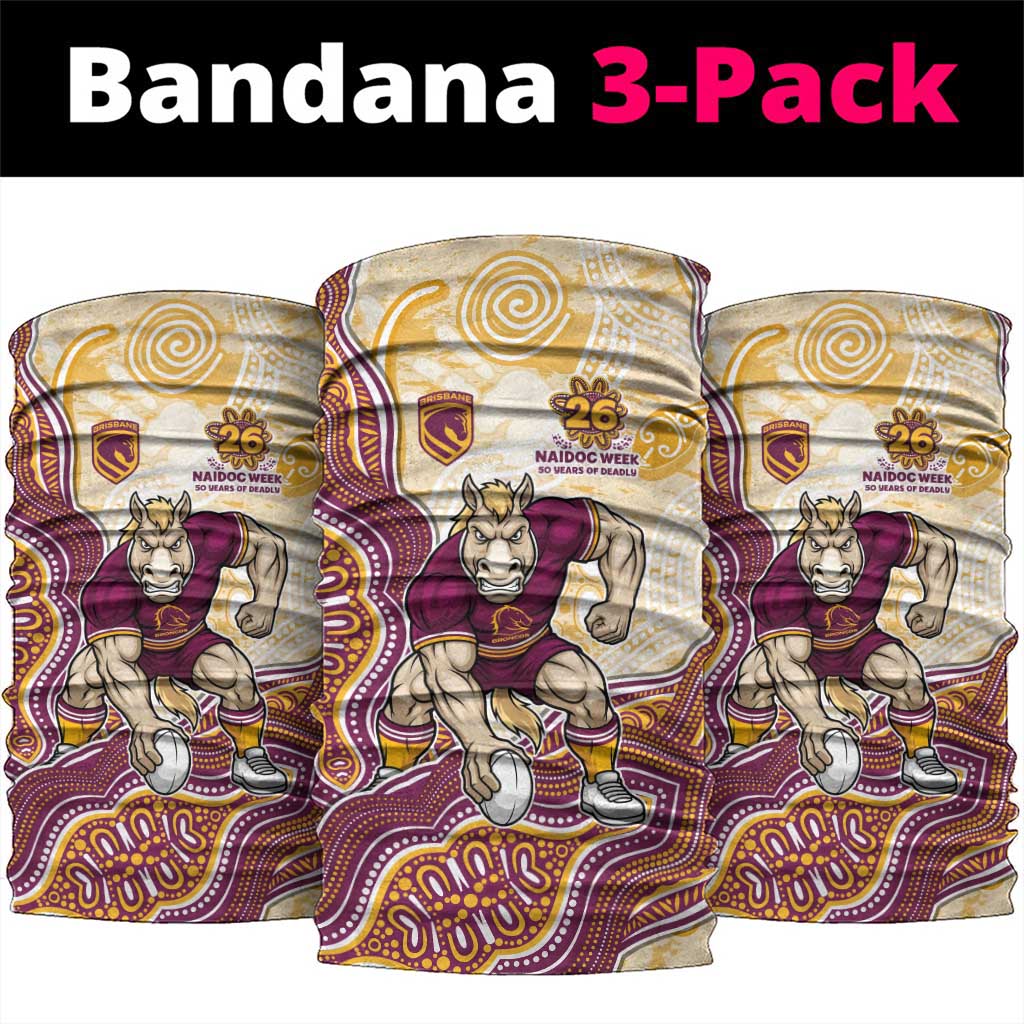 Brisbane Broncos NAIDOC Week 2026 Neck Gaiter First Nations of Australia Aboriginal Mascot Rugby