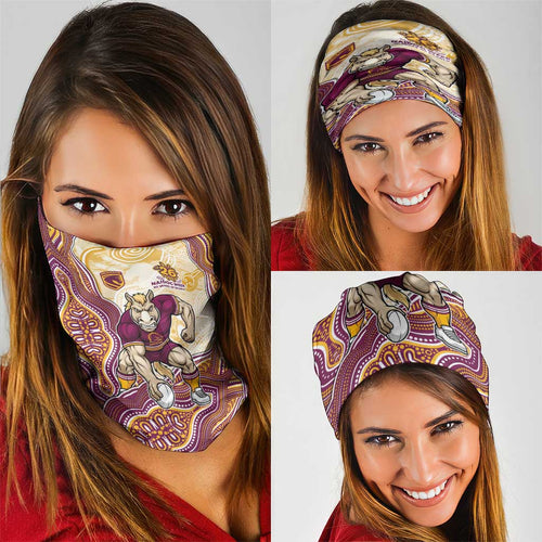 Brisbane Broncos NAIDOC Week 2026 Neck Gaiter First Nations of Australia Aboriginal Mascot Rugby
