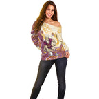 Brisbane Broncos NAIDOC Week 2026 Off Shoulder Sweater First Nations of Australia Aboriginal Mascot Rugby