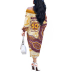 Brisbane Broncos NAIDOC Week 2026 Off The Shoulder Long Sleeve Dress First Nations of Australia Aboriginal Mascot Rugby