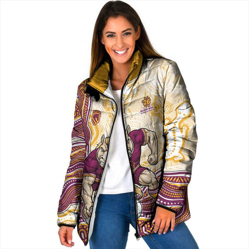 Brisbane Broncos NAIDOC Week 2026 Padded Jacket First Nations of Australia Aboriginal Mascot Rugby