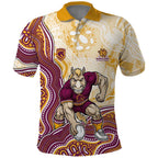 Brisbane Broncos NAIDOC Week 2026 Polo Shirt First Nations of Australia Aboriginal Mascot Rugby