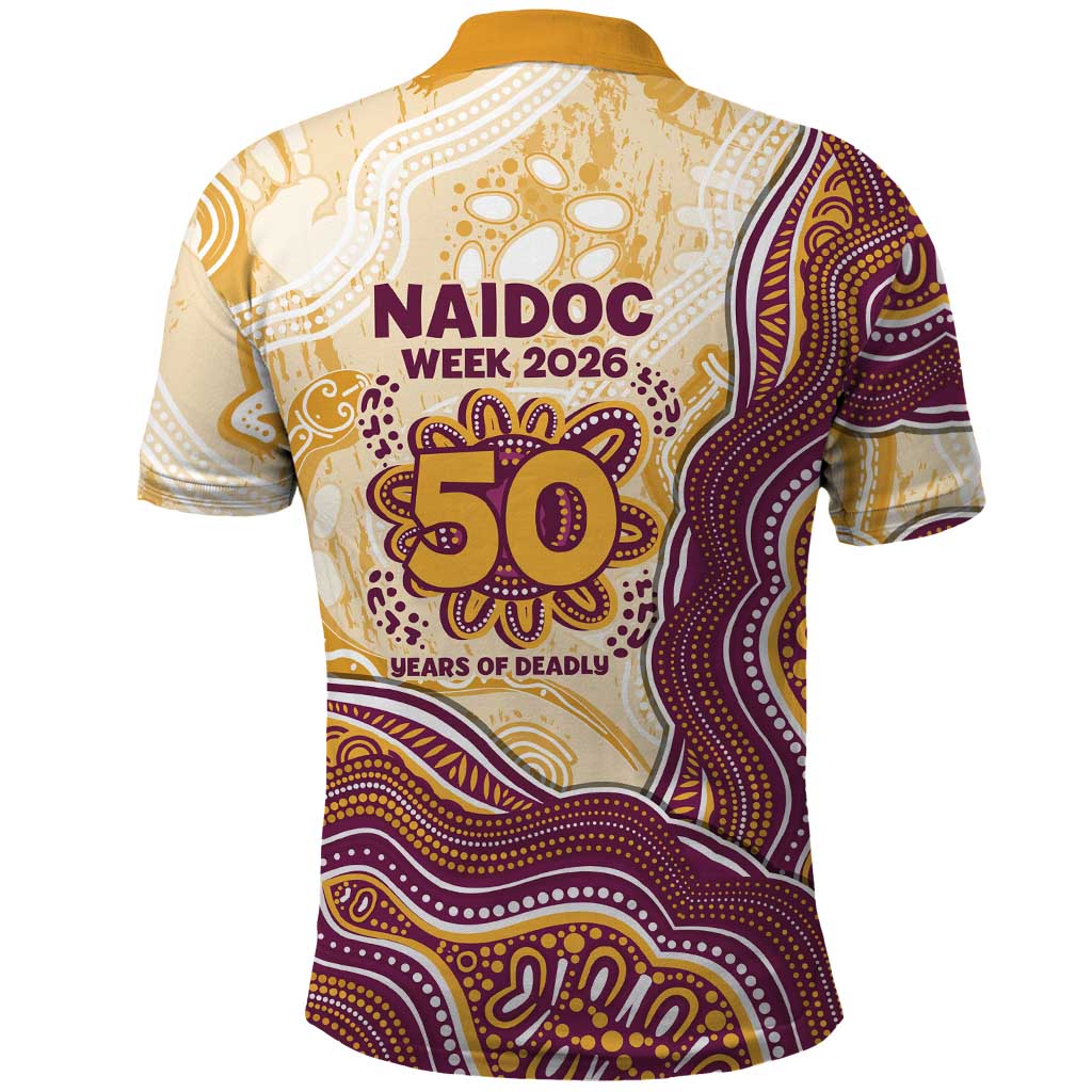 Brisbane Broncos NAIDOC Week 2026 Polo Shirt First Nations of Australia Aboriginal Mascot Rugby