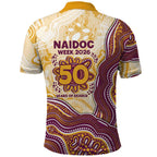Brisbane Broncos NAIDOC Week 2026 Polo Shirt First Nations of Australia Aboriginal Mascot Rugby