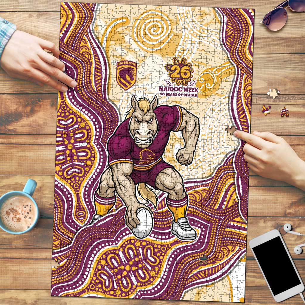 Brisbane Broncos NAIDOC Week 2026 Puzzle First Nations of Australia Aboriginal Mascot Rugby