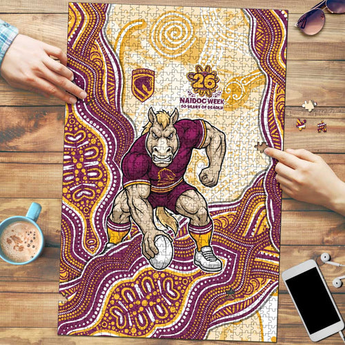 Brisbane Broncos NAIDOC Week 2026 Puzzle First Nations of Australia Aboriginal Mascot Rugby