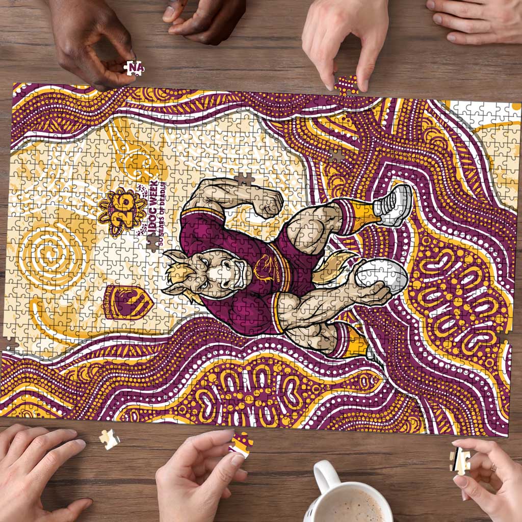 Brisbane Broncos NAIDOC Week 2026 Puzzle First Nations of Australia Aboriginal Mascot Rugby