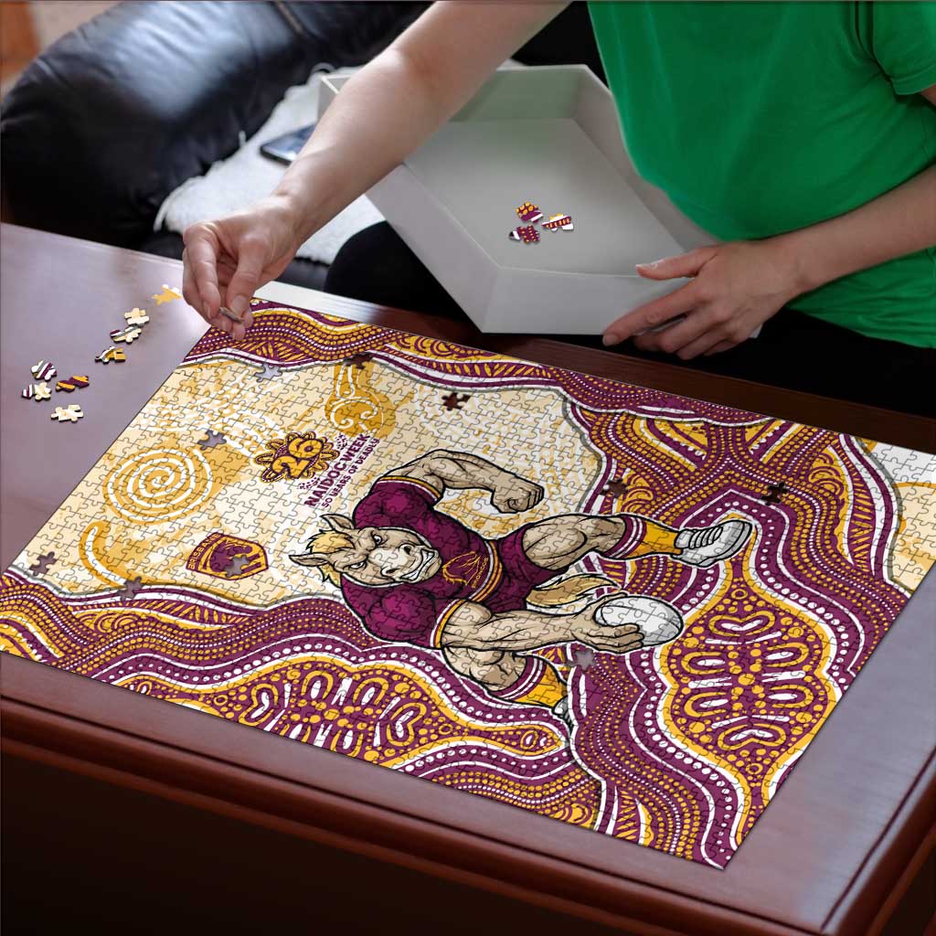 Brisbane Broncos NAIDOC Week 2026 Puzzle First Nations of Australia Aboriginal Mascot Rugby