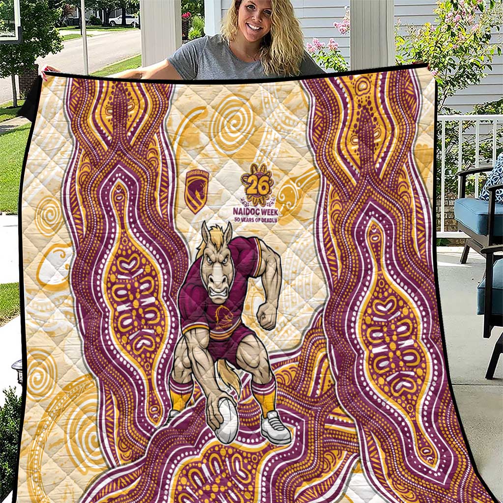 Brisbane Broncos NAIDOC Week 2026 Quilt First Nations of Australia Aboriginal Mascot Rugby