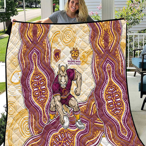 Brisbane Broncos NAIDOC Week 2026 Quilt First Nations of Australia Aboriginal Mascot Rugby