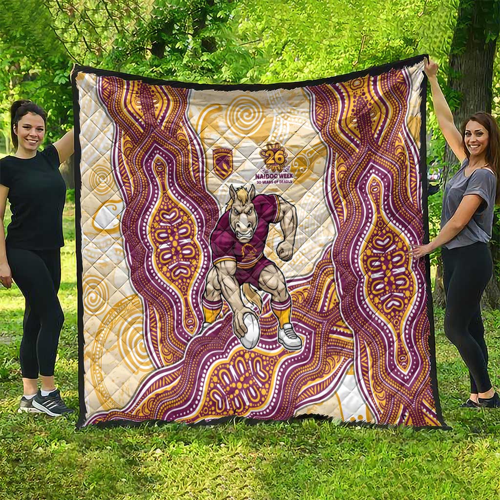 Brisbane Broncos NAIDOC Week 2026 Quilt First Nations of Australia Aboriginal Mascot Rugby