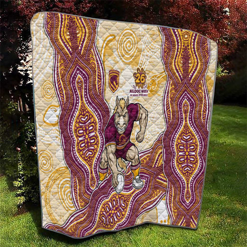 Brisbane Broncos NAIDOC Week 2026 Quilt First Nations of Australia Aboriginal Mascot Rugby
