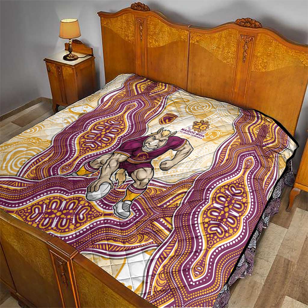 Brisbane Broncos NAIDOC Week 2026 Quilt First Nations of Australia Aboriginal Mascot Rugby