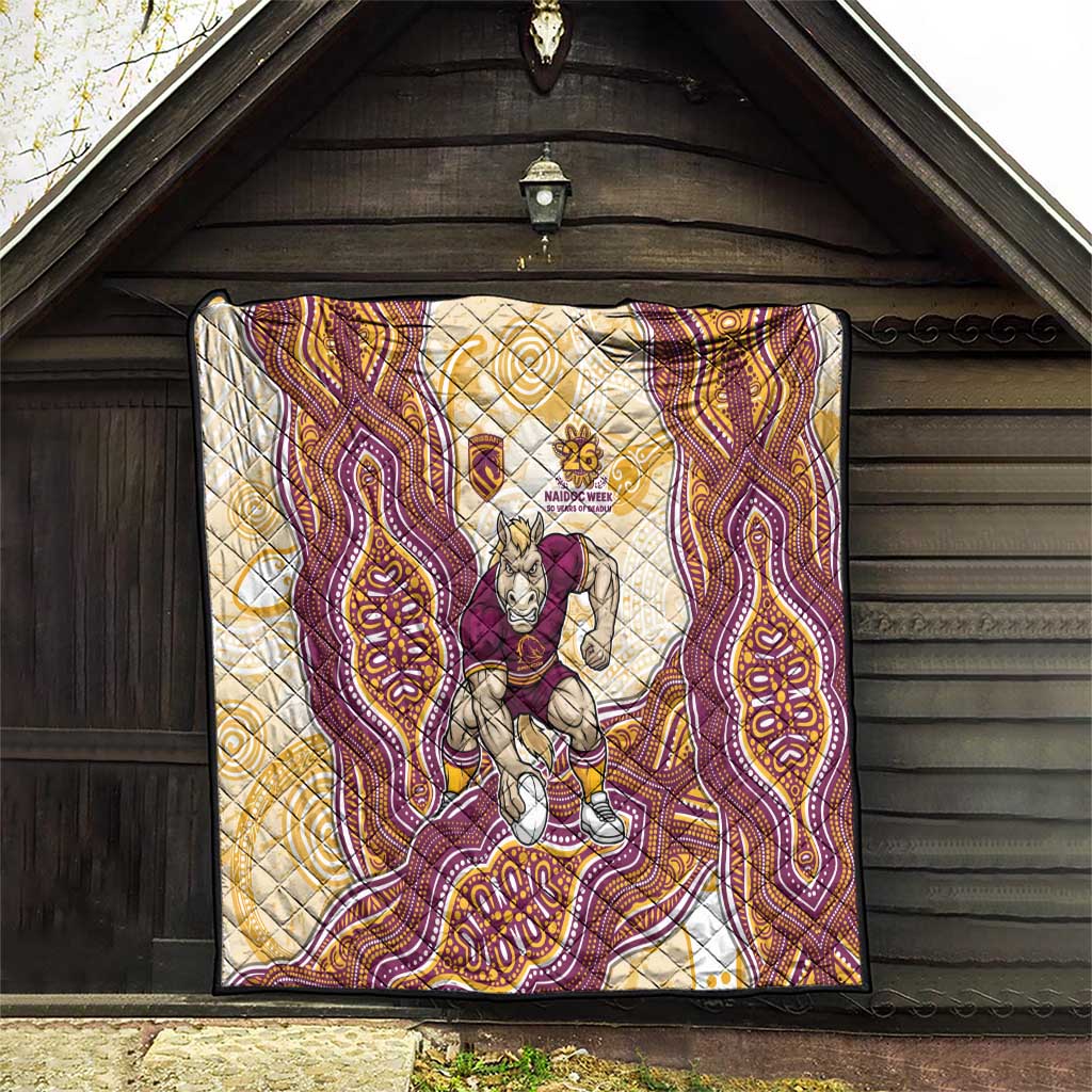 Brisbane Broncos NAIDOC Week 2026 Quilt First Nations of Australia Aboriginal Mascot Rugby