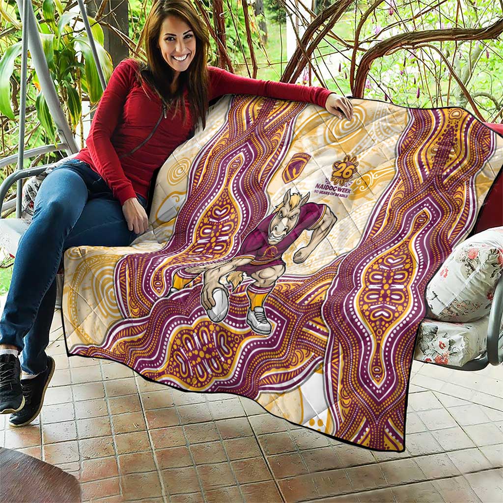Brisbane Broncos NAIDOC Week 2026 Quilt First Nations of Australia Aboriginal Mascot Rugby
