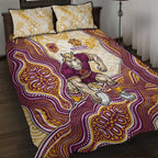 Brisbane Broncos NAIDOC Week 2026 Quilt Bed Set First Nations of Australia Aboriginal Mascot Rugby