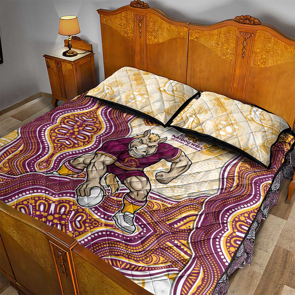 Brisbane Broncos NAIDOC Week 2026 Quilt Bed Set First Nations of Australia Aboriginal Mascot Rugby