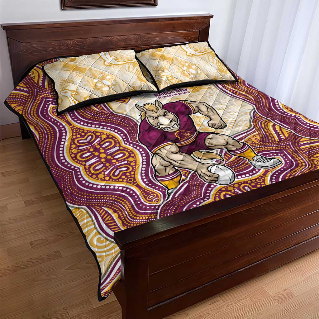 Brisbane Broncos NAIDOC Week 2026 Quilt Bed Set First Nations of Australia Aboriginal Mascot Rugby