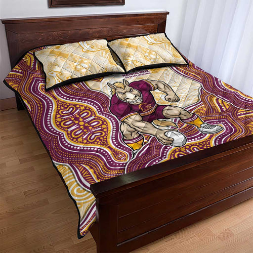Brisbane Broncos NAIDOC Week 2026 Quilt Bed Set First Nations of Australia Aboriginal Mascot Rugby
