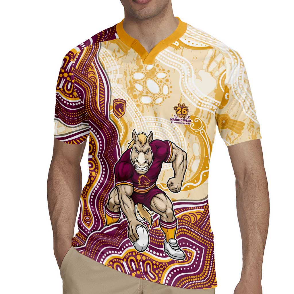 Brisbane Broncos NAIDOC Week 2026 Rugby Jersey First Nations of Australia Aboriginal Mascot Rugby