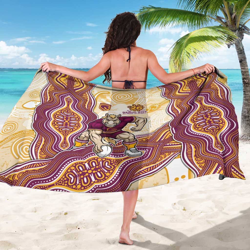 Brisbane Broncos NAIDOC Week 2026 Sarong First Nations of Australia Aboriginal Mascot Rugby