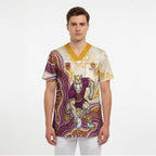 Brisbane Broncos NAIDOC Week 2026 Scrub Top First Nations of Australia Aboriginal Mascot Rugby