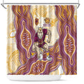 Brisbane Broncos NAIDOC Week 2026 Shower Curtain First Nations of Australia Aboriginal Mascot Rugby