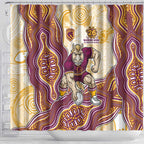 Brisbane Broncos NAIDOC Week 2026 Shower Curtain First Nations of Australia Aboriginal Mascot Rugby