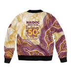 Brisbane Broncos NAIDOC Week 2026 Sleeve Zip Bomber Jacket First Nations of Australia Aboriginal Mascot Rugby