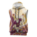 Brisbane Broncos NAIDOC Week 2026 Sleeveless Hoodie First Nations of Australia Aboriginal Mascot Rugby