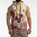 Brisbane Broncos NAIDOC Week 2026 Sleeveless Hoodie First Nations of Australia Aboriginal Mascot Rugby