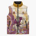 Brisbane Broncos NAIDOC Week 2026 Sleeveless Puffer Jacket First Nations of Australia Aboriginal Mascot Rugby