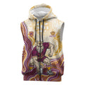 Brisbane Broncos NAIDOC Week 2026 Sleeveless Zip Hoodie First Nations of Australia Aboriginal Mascot Rugby