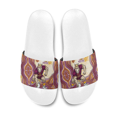 Brisbane Broncos NAIDOC Week 2026 Slide Sandals First Nations of Australia Aboriginal Mascot Rugby