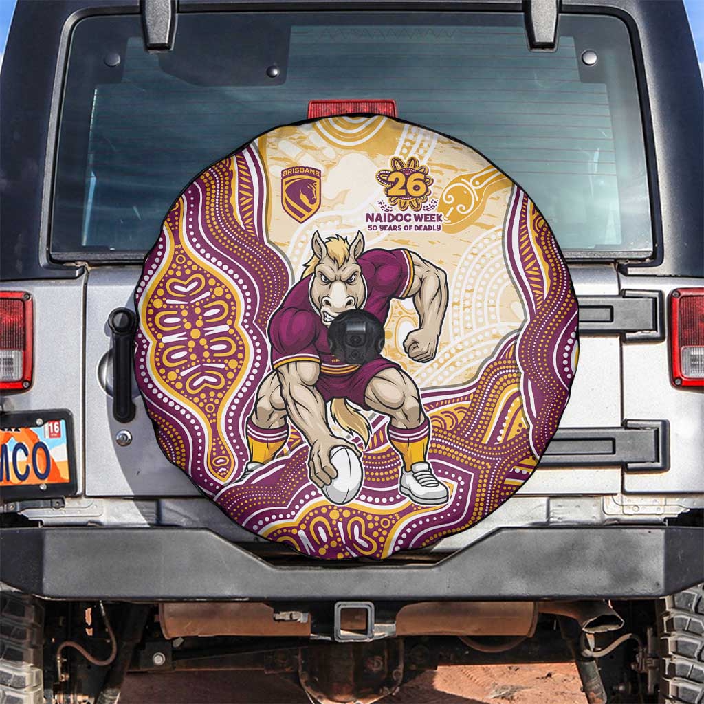 Brisbane Broncos NAIDOC Week 2026 Spare Tire Cover First Nations of Australia Aboriginal Mascot Rugby