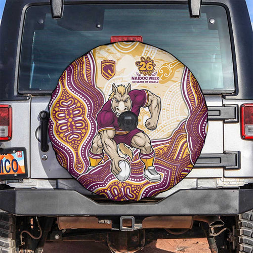 Brisbane Broncos NAIDOC Week 2026 Spare Tire Cover First Nations of Australia Aboriginal Mascot Rugby