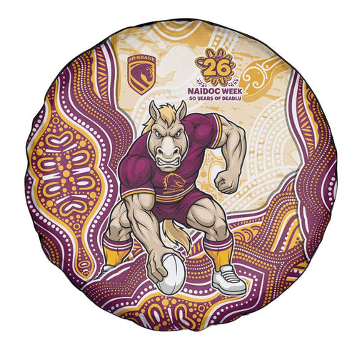 Brisbane Broncos NAIDOC Week 2026 Spare Tire Cover First Nations of Australia Aboriginal Mascot Rugby