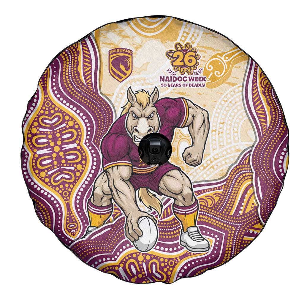 Brisbane Broncos NAIDOC Week 2026 Spare Tire Cover First Nations of Australia Aboriginal Mascot Rugby