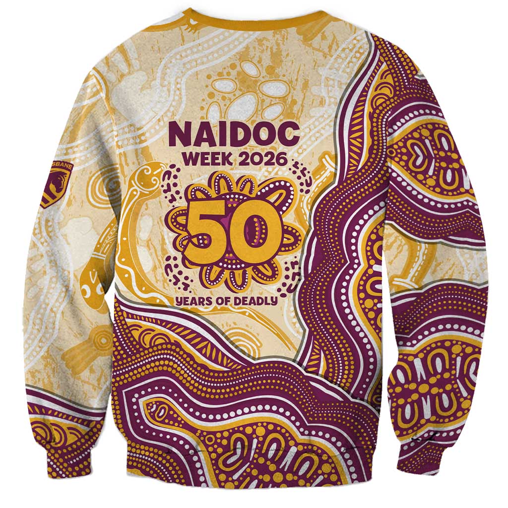 Brisbane Broncos NAIDOC Week 2026 Sweatshirt First Nations of Australia Aboriginal Mascot Rugby