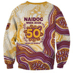 Brisbane Broncos NAIDOC Week 2026 Sweatshirt First Nations of Australia Aboriginal Mascot Rugby