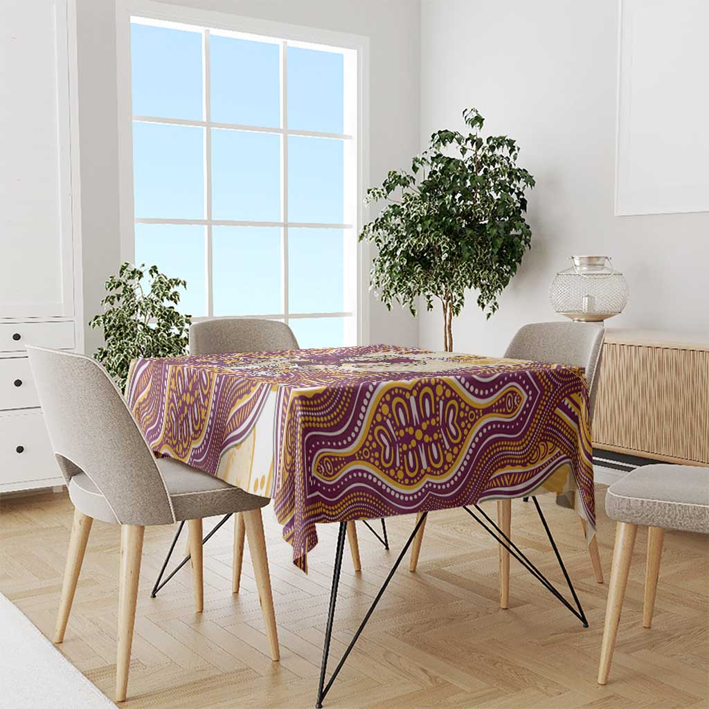 Brisbane Broncos NAIDOC Week 2026 Tablecloth First Nations of Australia Aboriginal Mascot Rugby