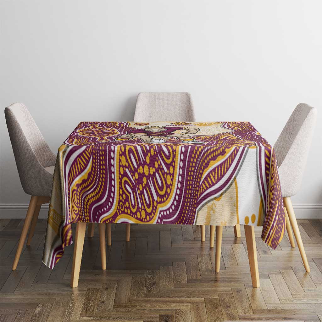 Brisbane Broncos NAIDOC Week 2026 Tablecloth First Nations of Australia Aboriginal Mascot Rugby