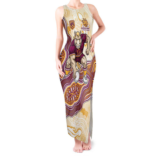 Brisbane Broncos NAIDOC Week 2026 Tank Maxi Dress First Nations of Australia Aboriginal Mascot Rugby